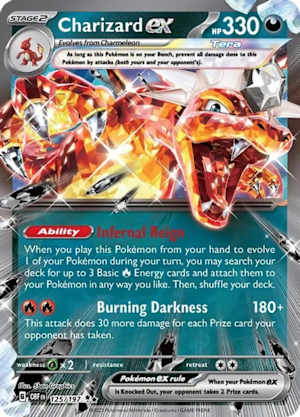 Charizard EX Infernal Reigh Obsidian Flames